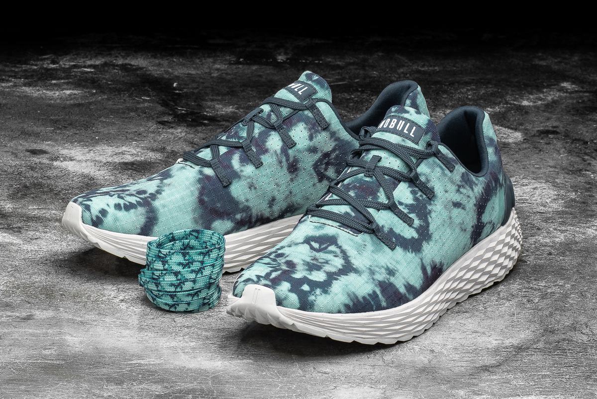 Nobull Tie-Dye Ripstop Runner Men's Running Shoes Light Turquoise | Australia (BW2610)